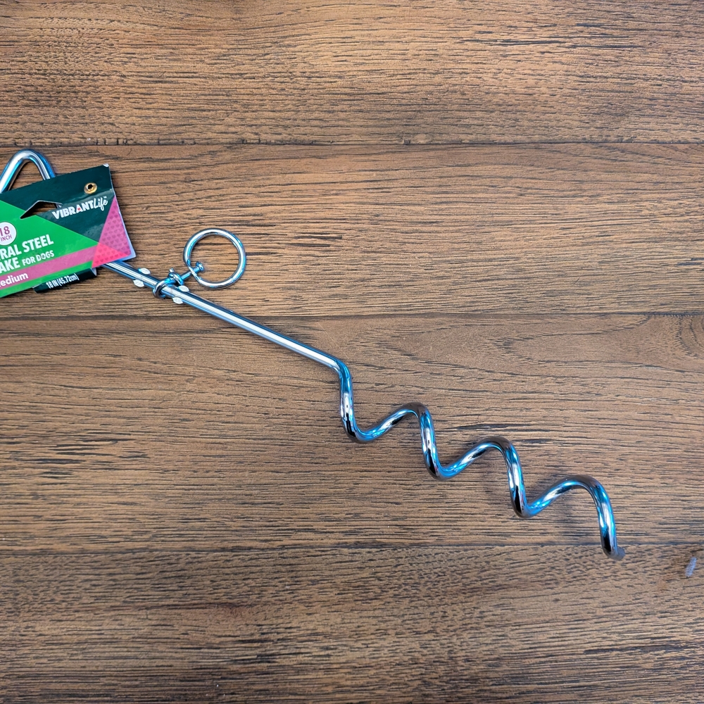 Vibrant Life Spiral Steel Stake
